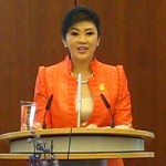 Thai MP Yingluck Shinawatra in Berlin