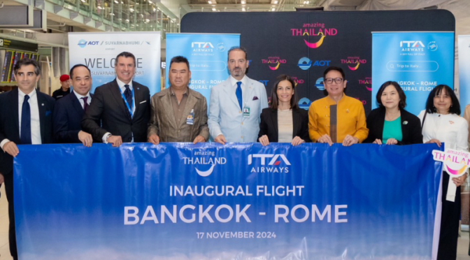 ITA Airways: Nonstop-Verbindung Rom-Bangkok